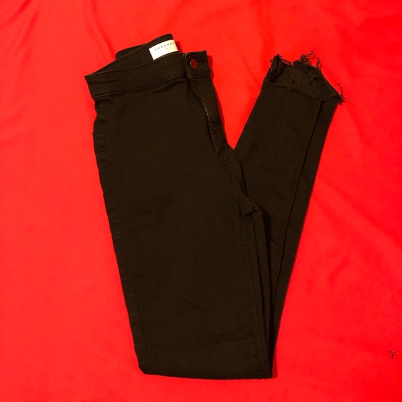 undone hem black joni jeans